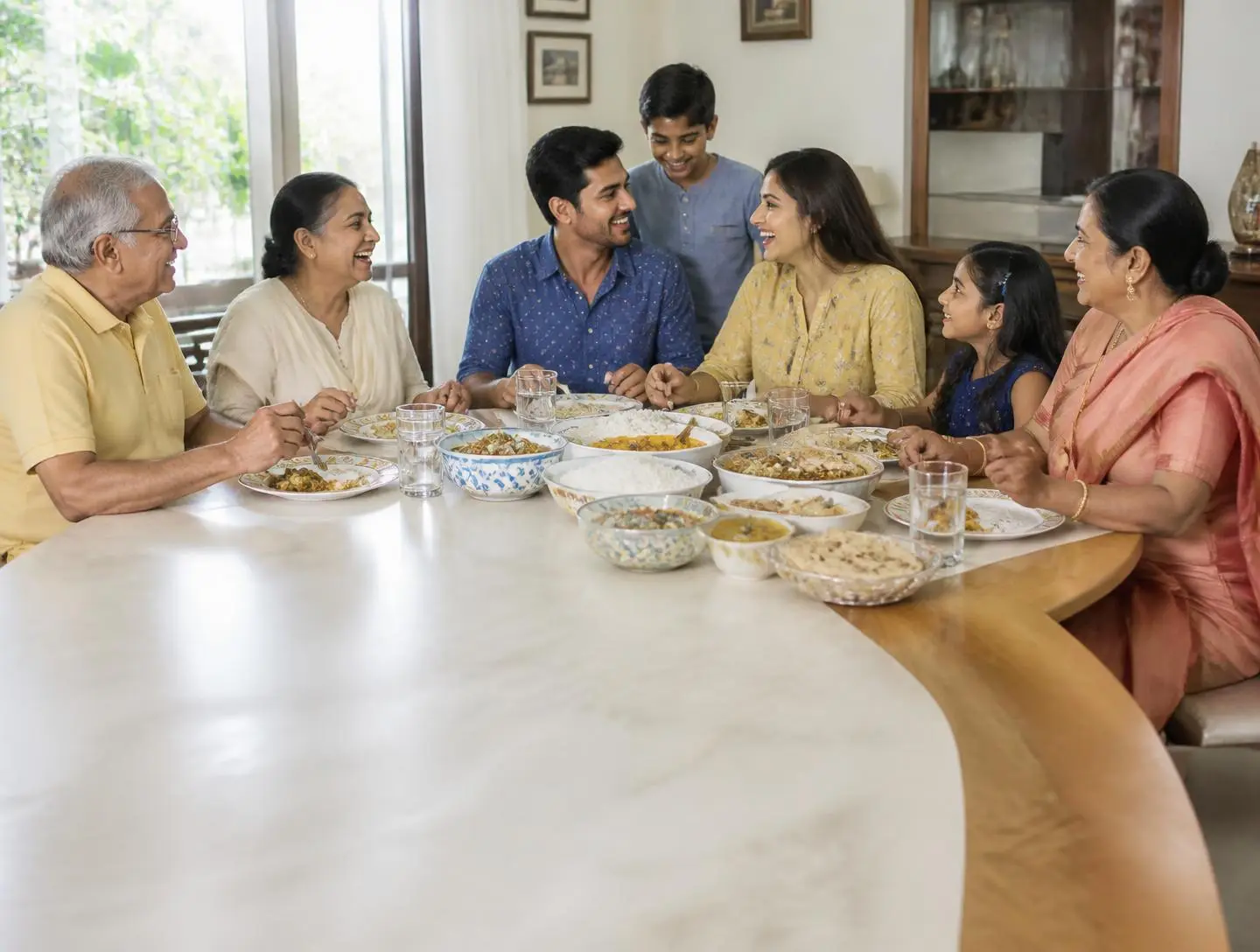Friends & Family celebration at a restaurant