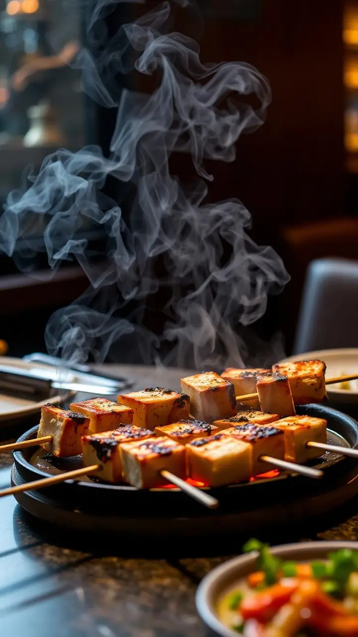 Smoked paneer tikka at Saffron House - Indiranagar