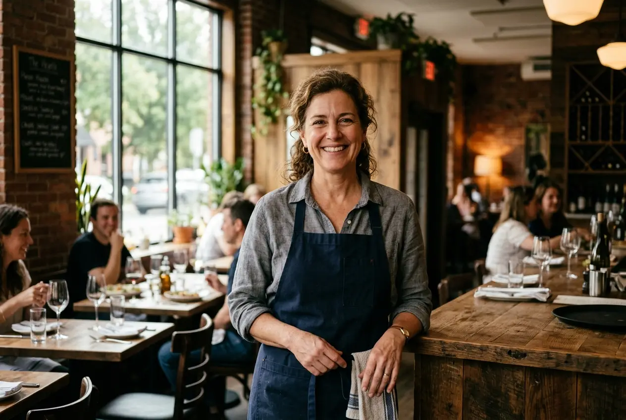 An American restaurant owner and chef