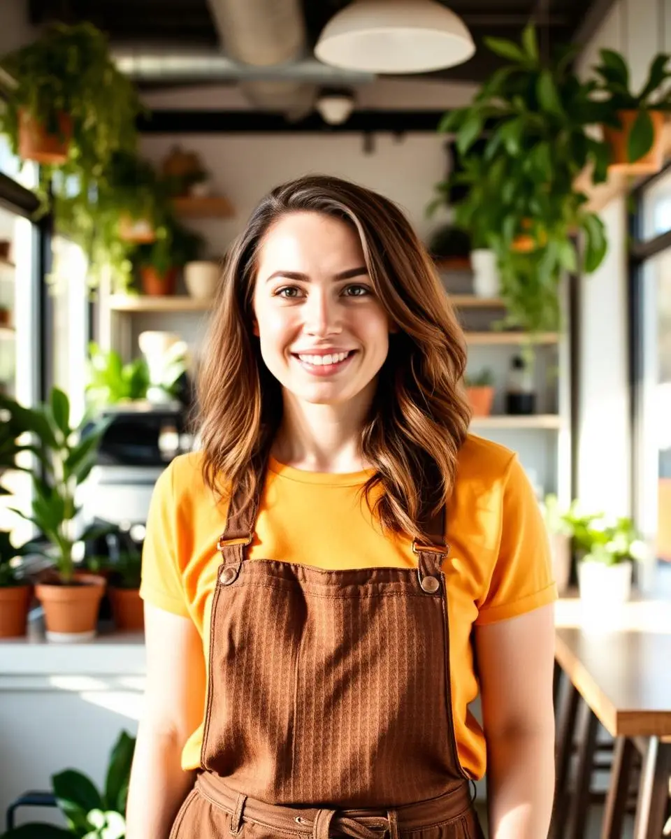 Portrait of Hannah Reyes, Founder at Fern & Pour Cafe in Alberta Arts, Portland