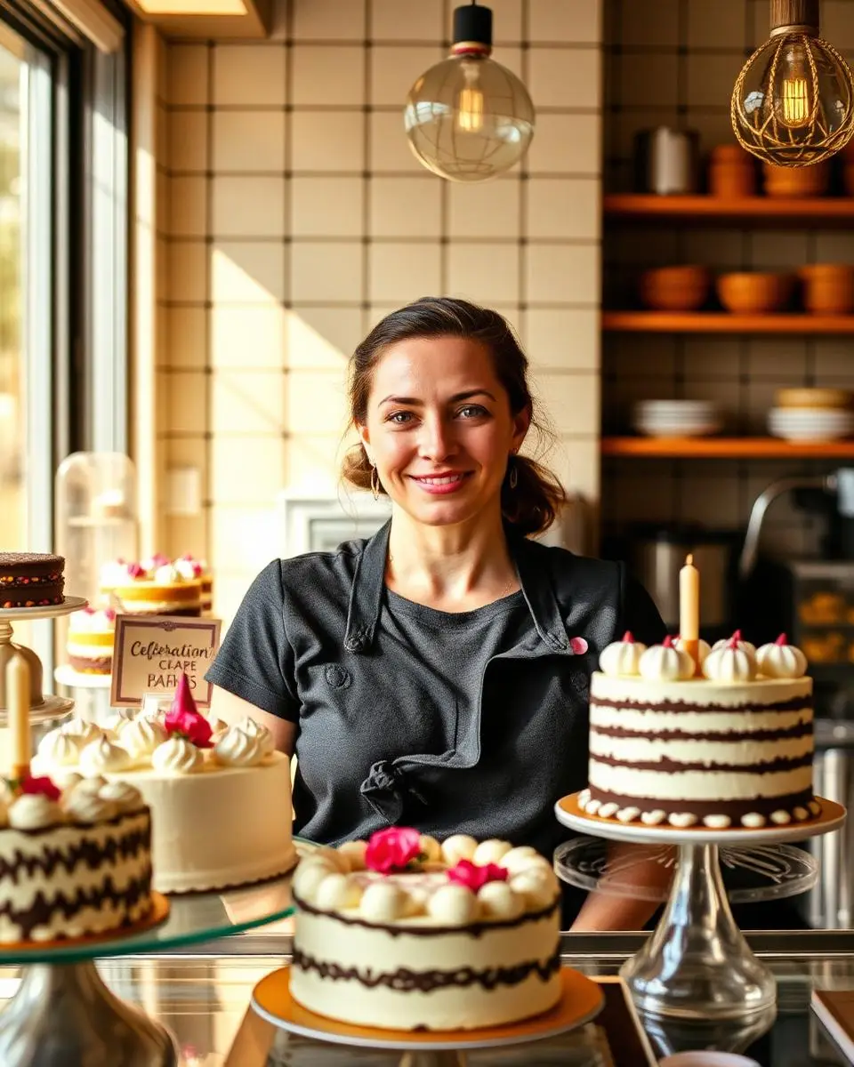 Portrait of Erin Walsh, Owner at Sugar Cloud Bakehouse in Logan Square, Chicago