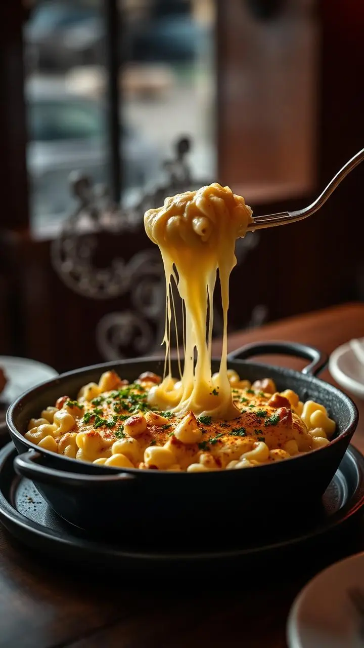 Truffle mac and cheese at Hearth & Oak - Seattle