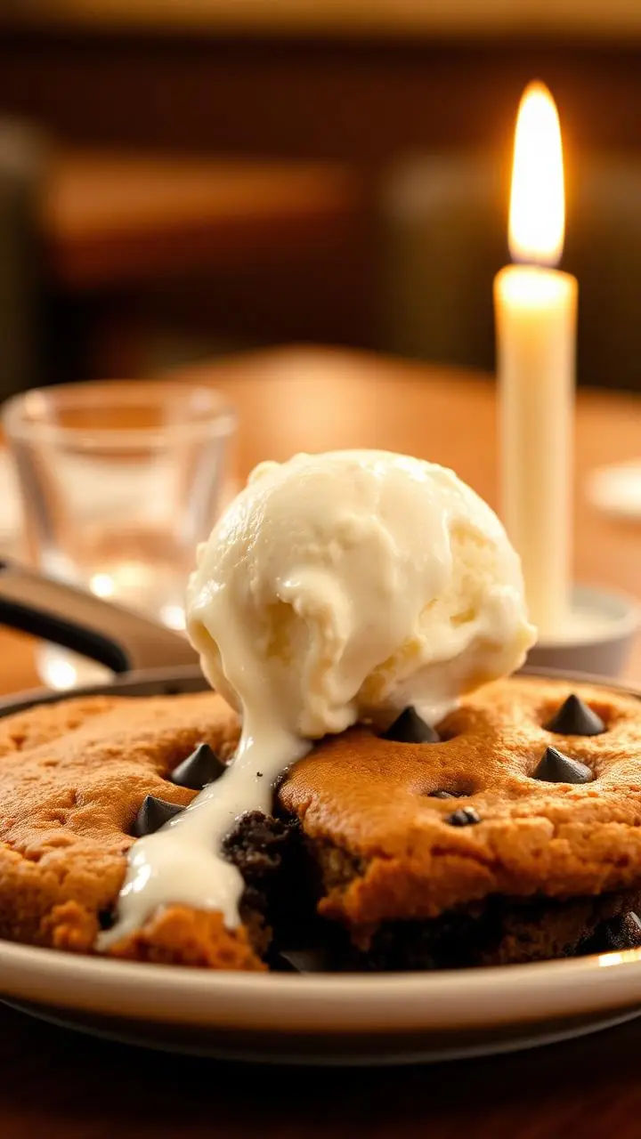 Skillet cookie sundae at Hearth & Oak - Seattle